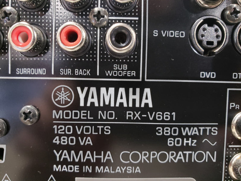 Yamaha RX-V661 Home Theater 7.1-Channel Receiver HDMI