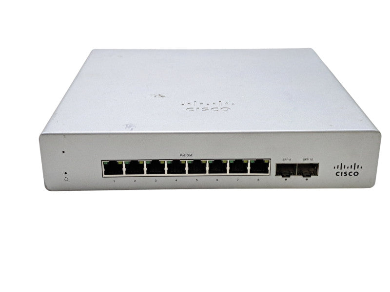 Cisco MS120-8FP | 10-Port Gigabit PoE Managed Ethernet Switch *UNCLAIMED