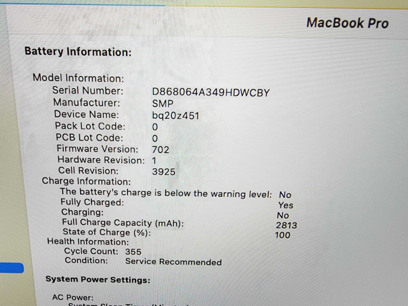 Apple Macbook Pro 2017 15" 4-Core i7-7820HQ @ 2.9GHz 16GB DDR3 512GB SSD Radeon Pro 560 4GB (