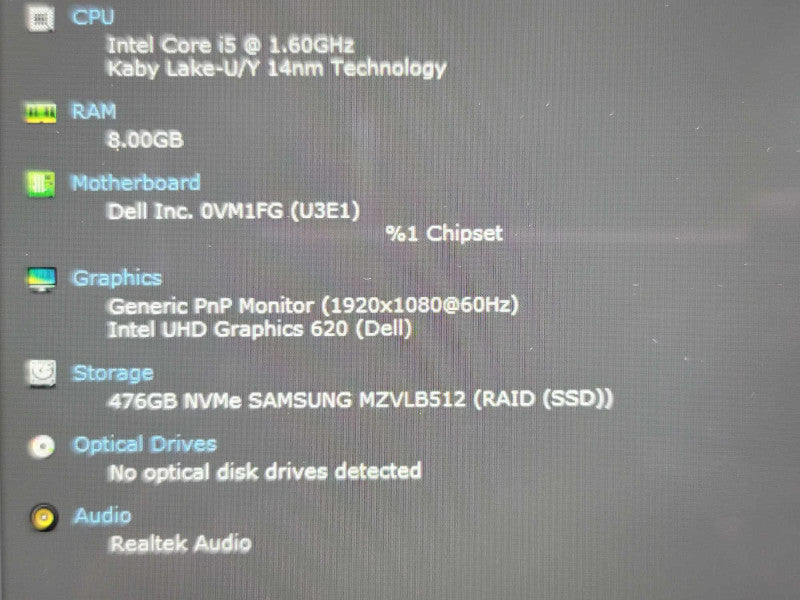 Dell XPS 13 9370| i5-8250U| 8GB DDR3L| 512GB SSD TOUCH SCREEN β Lap200