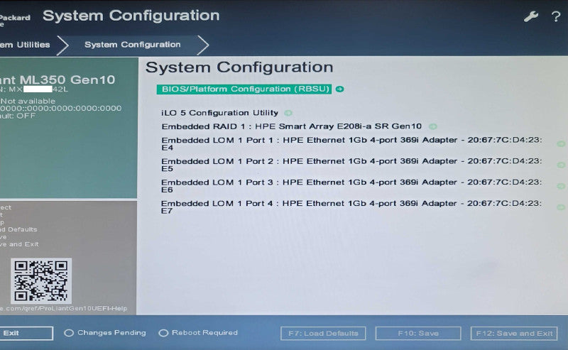 HPE ML350 Gen10 2x Xeon Silver 4110 2.10Ghz 128GB DDR4 E208i-a SR 6x 1.2TB HD _