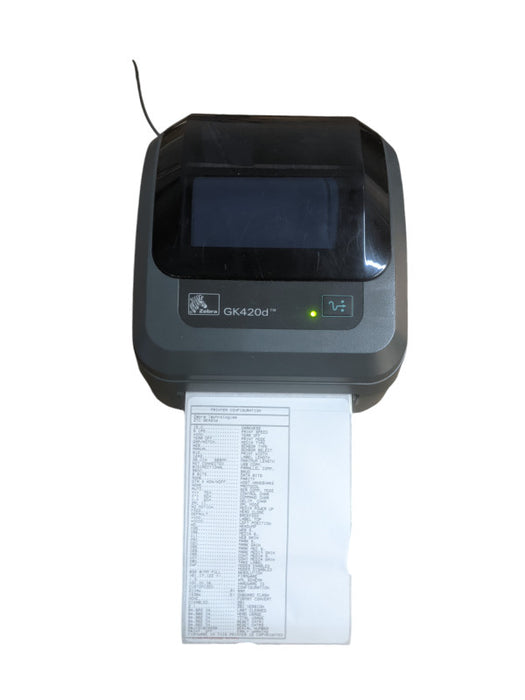 Zebra GK420d Thermal Printer | GK42-202510-000 | w/ Power adapter Q
