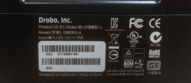 Drobo 5D | DRDR5-A 5-Bay Storage Array | No HDD | *READ*