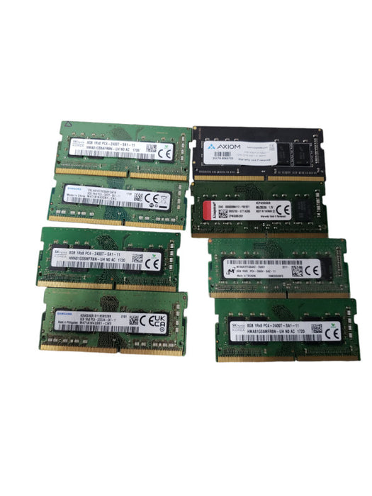 1x From Assorted Brands and Frequency 8GB PC4 Laptop Memory Q