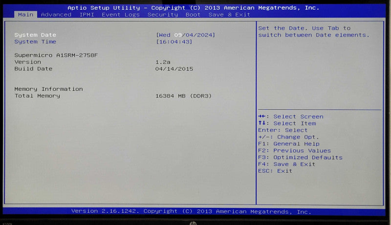 Supermicro A1SRM-2758F Rack Server 1U 4x 3.5", Atom C2750 2.40GHz 8C, 16GB DDR3, No HDD
