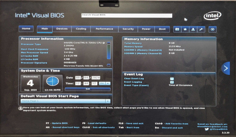 Intel NUC BOXNUC7i5BNK USFF, i5-7260U 2.20GHz, 8GB DDR4, 500GB NVMe, WiFi