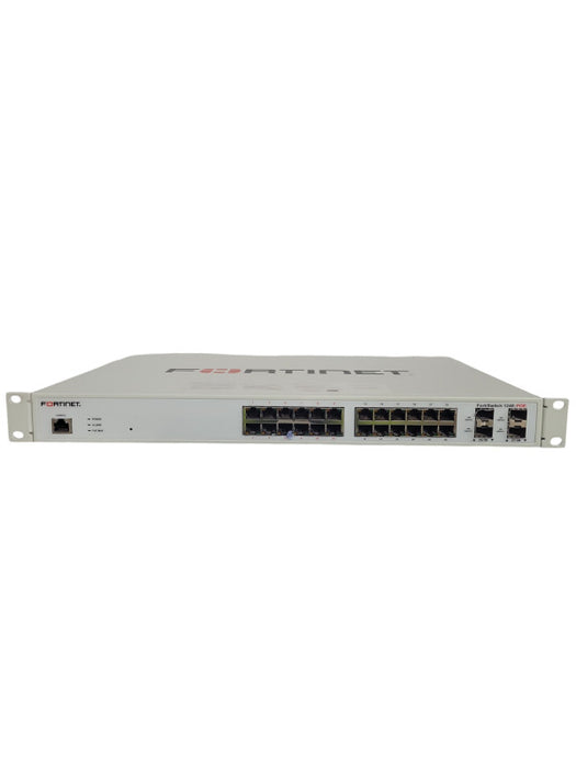 Fortinet FortiSwitch FS-124E-POE 24-Port Gigabit PoE Ethernet Switch READ !
