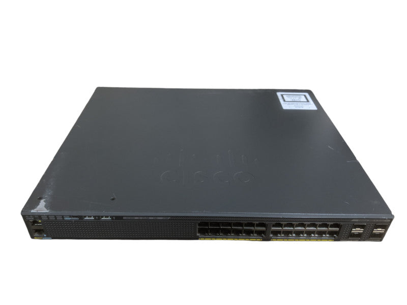 Cisco WS-C2960X-24PS-L V04 | 24-Port Gigabit PoE+ Switch | 4x SFP w/ Stack Q