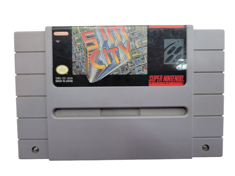 SIM CITY SNES - GAME CATRIDGE ONLY %