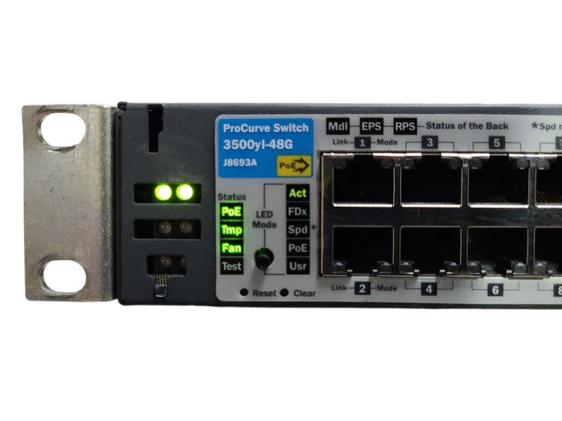 HP ProCurve J8693A 3500yl-48G 48 Port PoE Network Switch