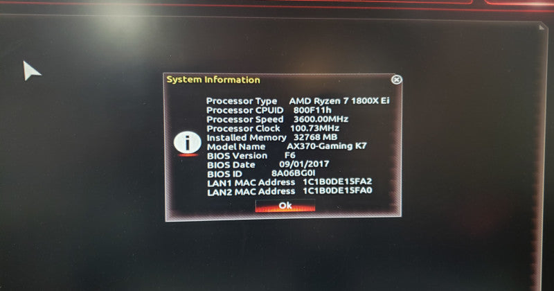 Custom PC Cooler Master|AMD RYZEN 7 1800x Ei|32GB RAM|GA-AX370-Gaming K7 READ