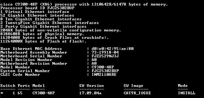 Cisco C9300-48P-E V05 | Catalyst 9300 | 48-port PoE+ Managed Switch