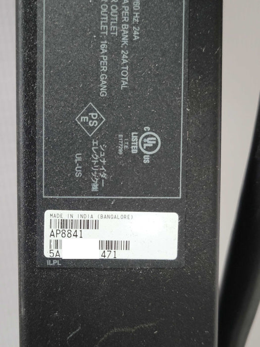APC AP8841 Rack PDU 2G,Metered,Zero U,30A 200/208V (36) C13 & (6) C19 L6-30P Q_