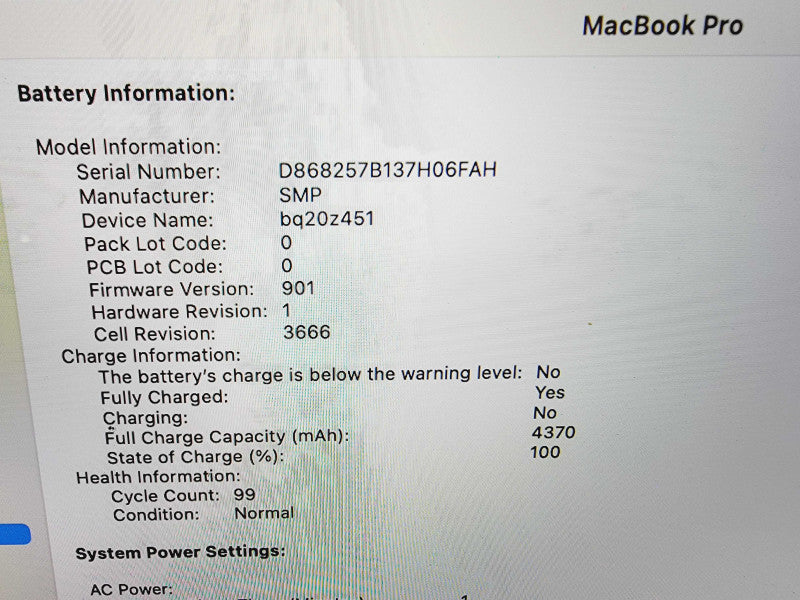 Apple Macbook Pro 2017 13" 2-Core i5-7360U @ 2.3GHz 16GB DDR3 512GB SSD (