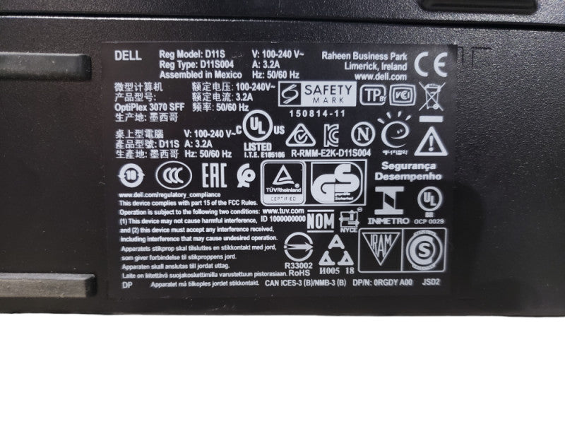 Dell OptiPlex 3060 i5-9500 CPU, 8GB RAM, 256GB SSD