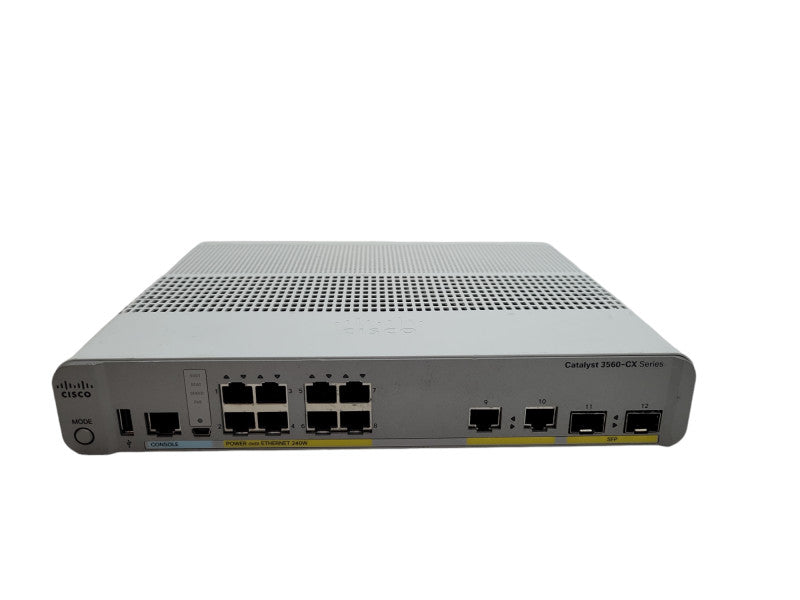 Cisco WS-C3560CX-8PC-S | 8-Port Gigabit PoE+ Silent Switch %