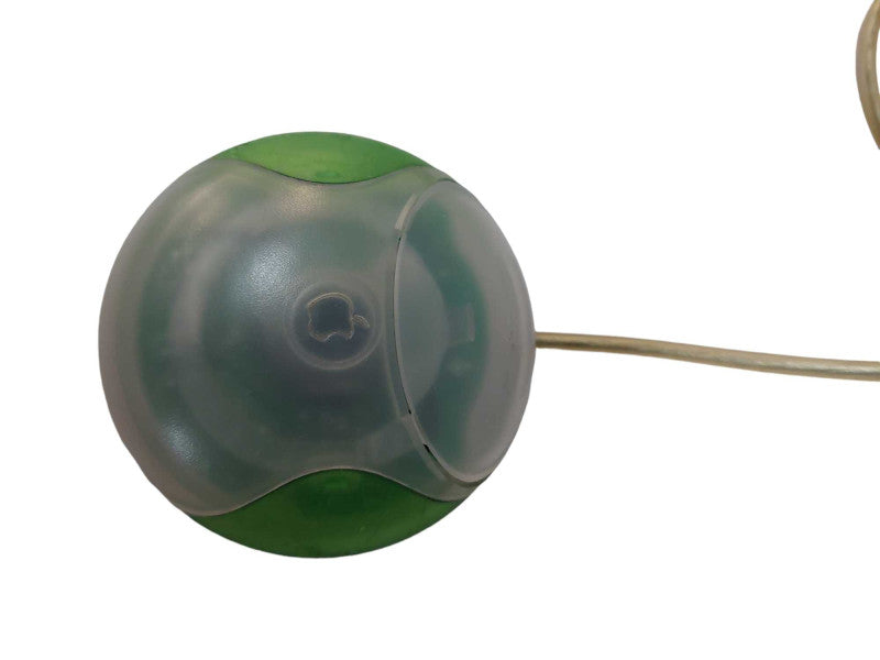 Vintage Apple Macintosh Single Button HockeyPuck Green RollerBall Mouse M4848 =