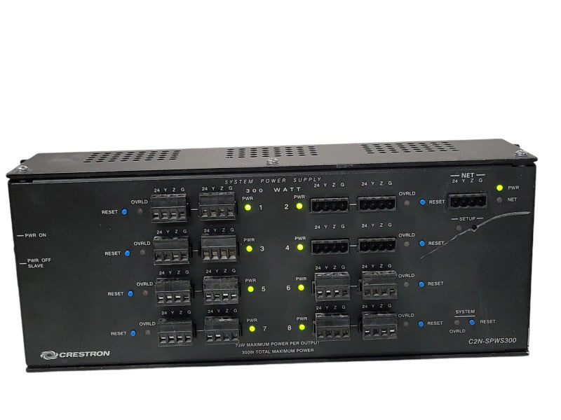 Crestron C2N-SPWS300, 300 Watt Regulated Power Supply w/ 12x Connectors _