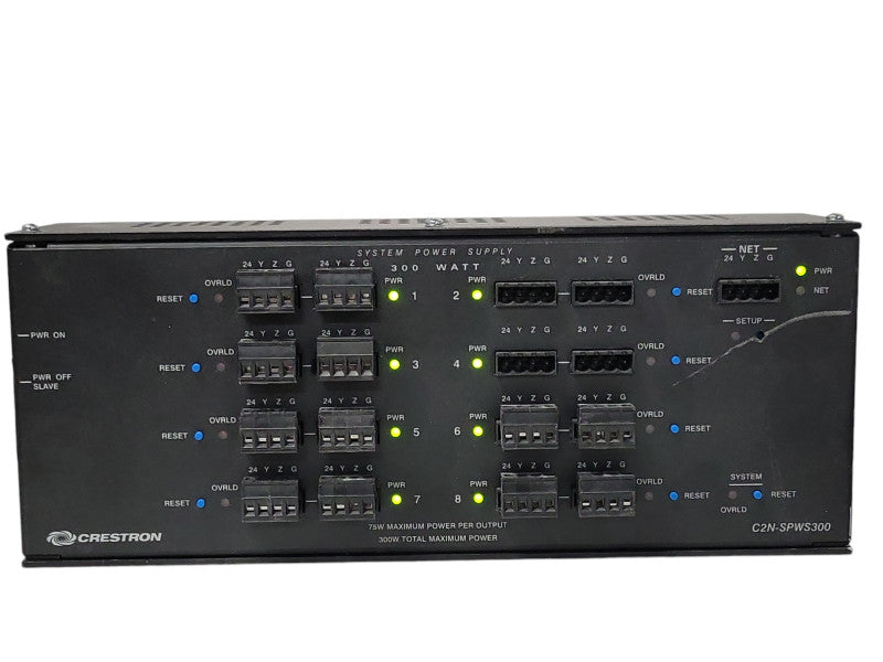 Crestron C2N-SPWS300, 300 Watt Regulated Power Supply w/ 12x Connectors _