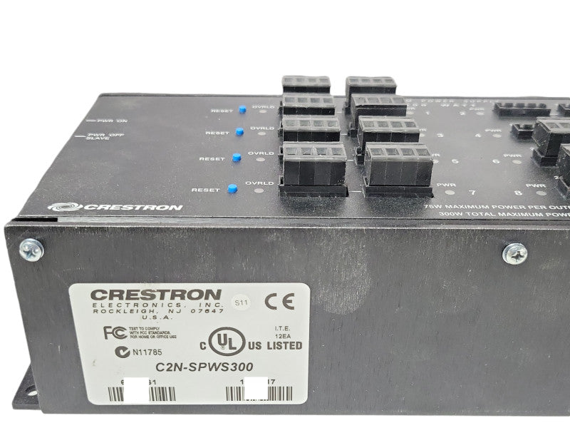 Crestron C2N-SPWS300, 300 Watt Regulated Power Supply w/ 12x Connectors _