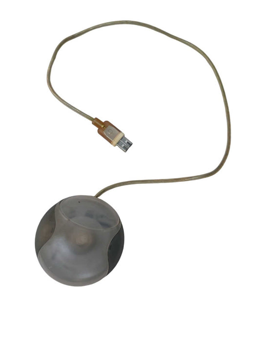 Vintage Apple Macintosh Single Button HockeyPuck Grey RollerBall Mouse M4848 =