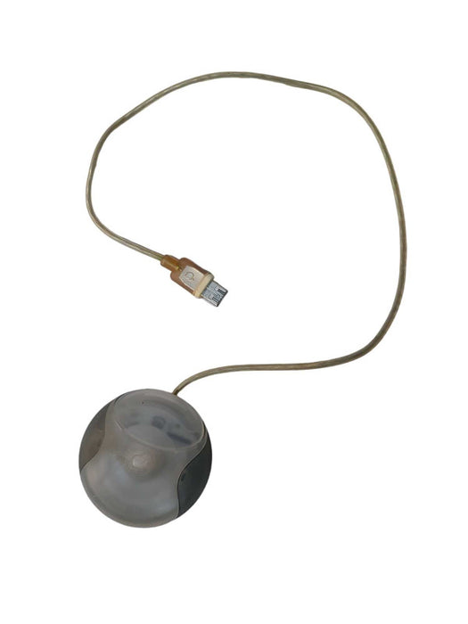 Vintage Apple Macintosh Single Button HockeyPuck Grey RollerBall Mouse M4848 =