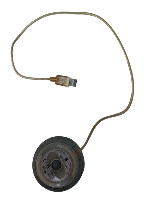 Vintage Apple Macintosh Single Button HockeyPuck Grey RollerBall Mouse M4848 =