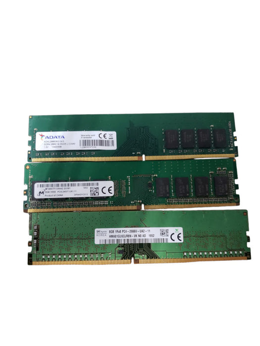 1x 8GB PC4 Desktop Memory From Assorted Brands and Frequencies Q