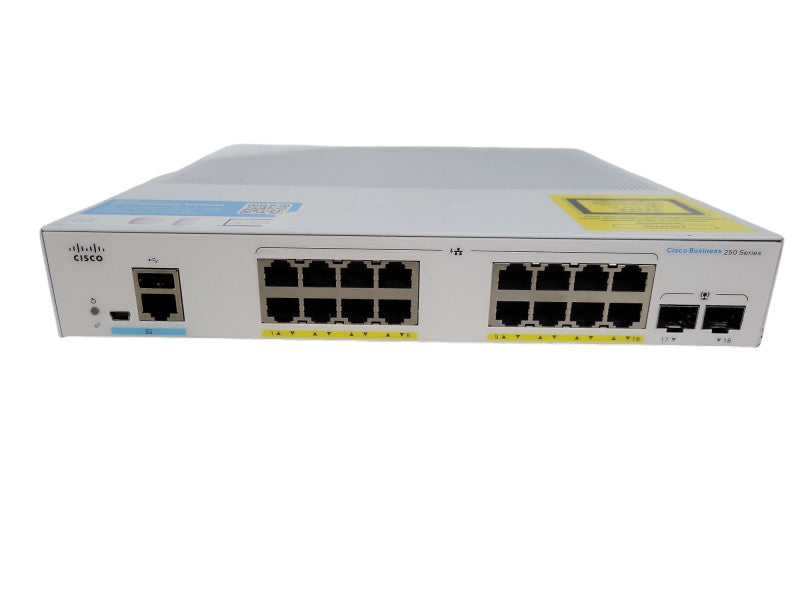 Cisco CBS250-16P-2G CBS250-16P-2G 250 Ethernet Switch POE Gigabit - 16 Ports !