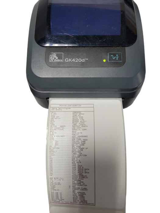 Zebra GK420D Direct Thermal Printer GK42-202510-000 Q_