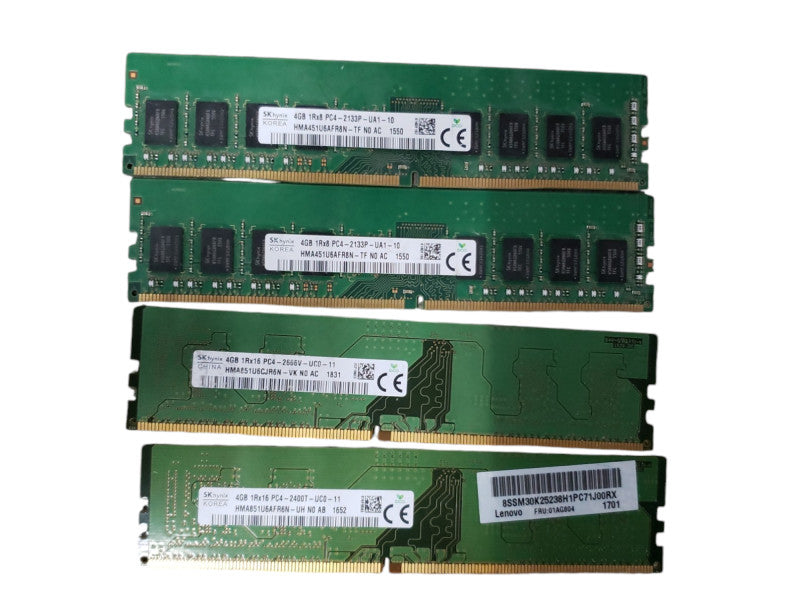 1x 4GB PC4 Desktop Memory From Assorted Models and Frequencies Q