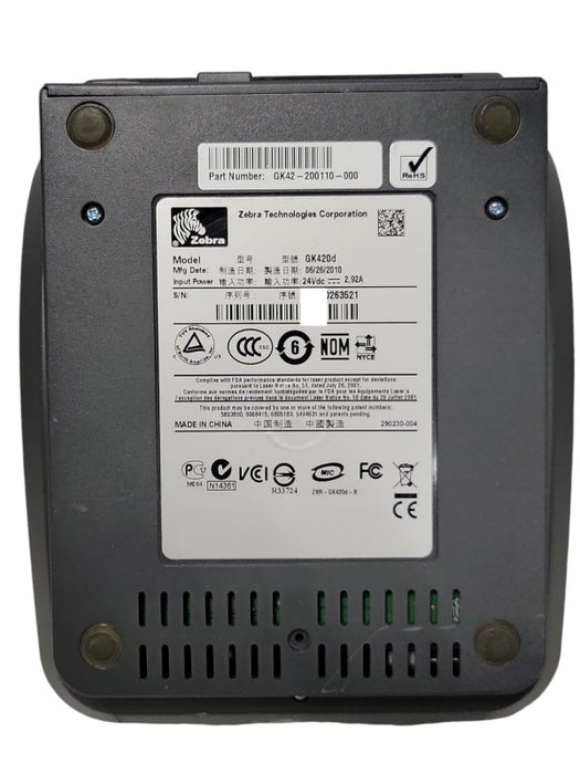 Zebra GX420d GK42-200110-000 USB/Serial Direct thermal printer _