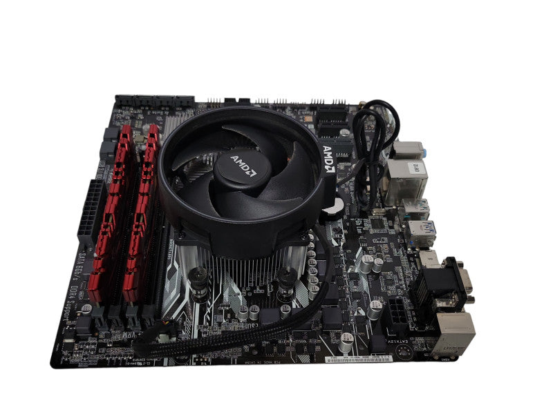 Asus Prime B350M-A Board with AMD Ryzen7 1700 CPU 8GB DDR4 RAM 250GB SSD _