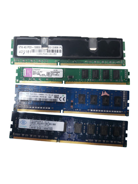 1x 4GB PC3 Desktop Memory From Assorted Brands and Frequencies Q