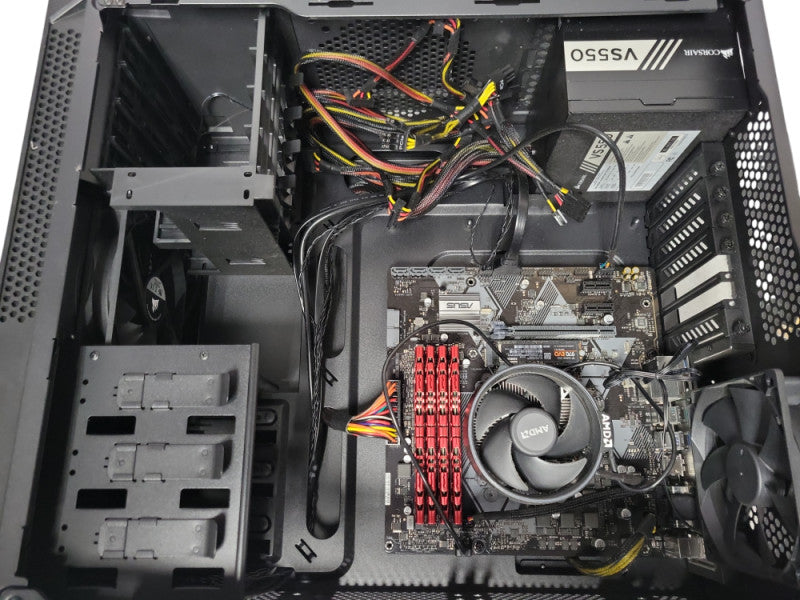 Custom Asus Prime B450M-A PC AMD Ryzen7 2700 8C, 16GB DDR4 RAM 250GB SSD SEE _