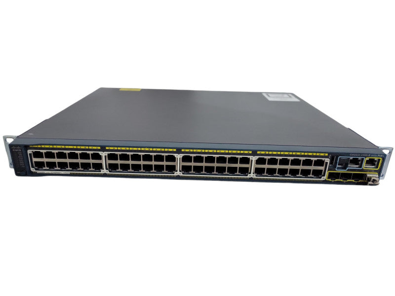 Cisco WS-C2960S-48FPS-L V04 | 48 Port Gigabit PoE+ 740W Switch + Stack Mod !