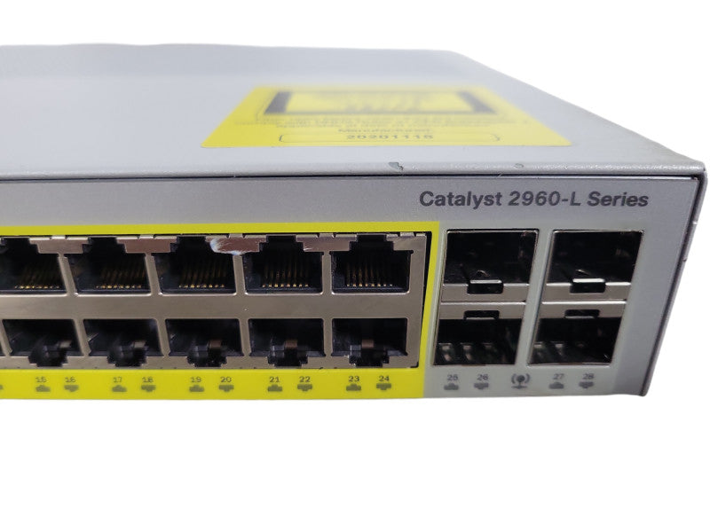 Cisco Catalyst 2960L Series WS-C2960L-24PS-LL V01 PoE Network Switch READ !