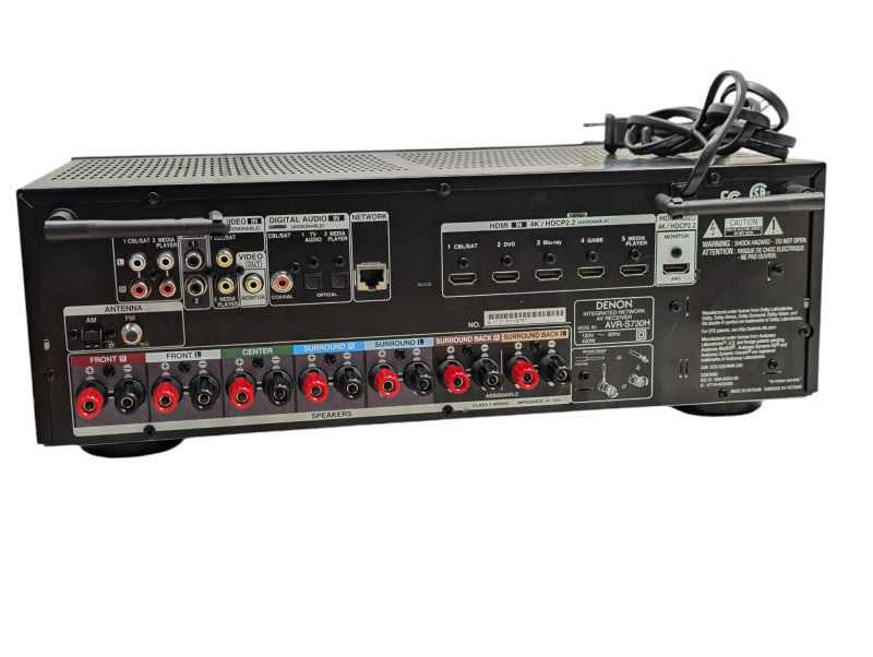 DENON HJEOS AVR-S730H 7.2 channel 4K receiver Please READ  -