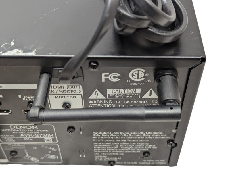 DENON HJEOS AVR-S730H 7.2 channel 4K receiver Please READ  -