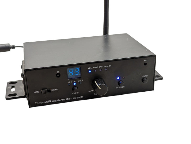 2 Channel Bluetooth Audio Speaker Amplifier 40 Watts  -