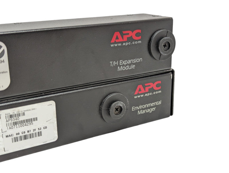 APC Environmental Manager AP9340 & T/H Expansion Module AP9341 Modules  -