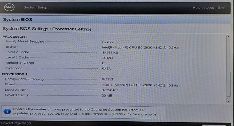 Dell R430 1U 8x 2.5" | 2x Xeon E5-2630 v3 @ 2.40GHz 8C, 128GB DDR4, H730 Mini