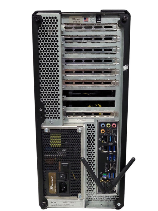 Custom/Asrock Z390 Taichi PC, Core I7-9700K 3.6GHz, 64GB DDR4, 512GB SSD, SEE _