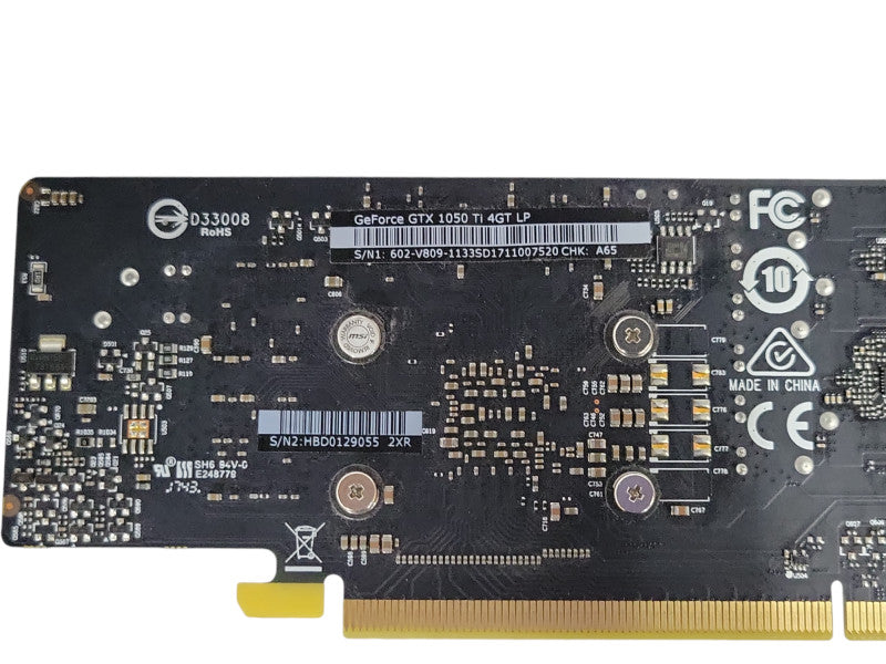 MSI GeForce GTX 1050 Ti 4GB LP GDDR5 Graphics Card GPU, Full Height Bracket _