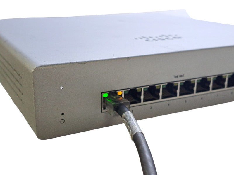Cisco MS120-8FP | 10-Port Gigabit PoE Managed Ethernet Switch *UNCLAIMED