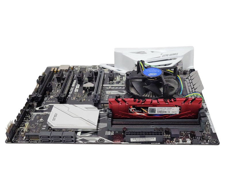 ASUS PRIME Z270-A LGA1151 Intel board 8GB DDR4 w/ CPU Fan, No IO Shield, SEE _