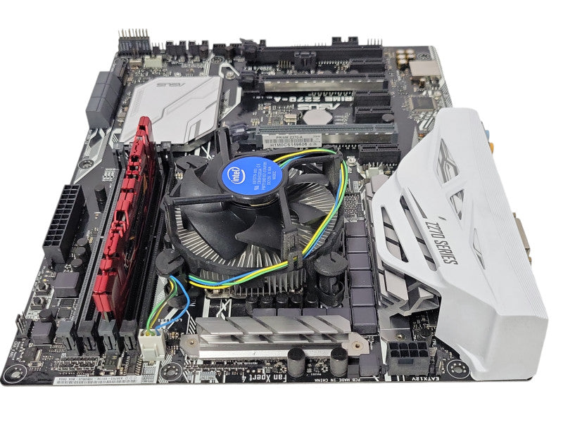 ASUS PRIME Z270-A LGA1151 Intel board 8GB DDR4 w/ CPU Fan, No IO Shield, SEE _