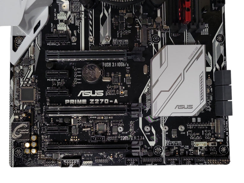 ASUS PRIME Z270-A LGA1151 Intel board 8GB DDR4 w/ CPU Fan, No IO Shield, SEE _