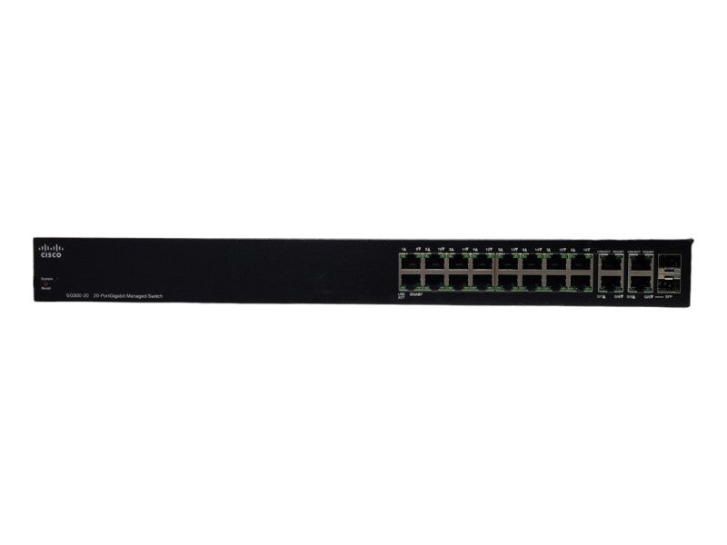 Cisco SG300-20 20-Port POE Gigabit Managed Ethernet Network Switch