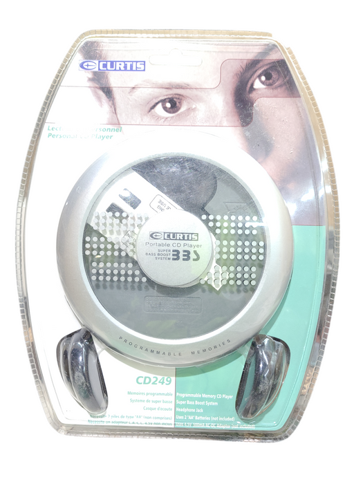 Curtis CD Player CD249 Super Bass, Bass Boost, With Headphones
